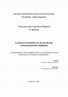 La ética en tensión en la era de las comunicaciones digitales